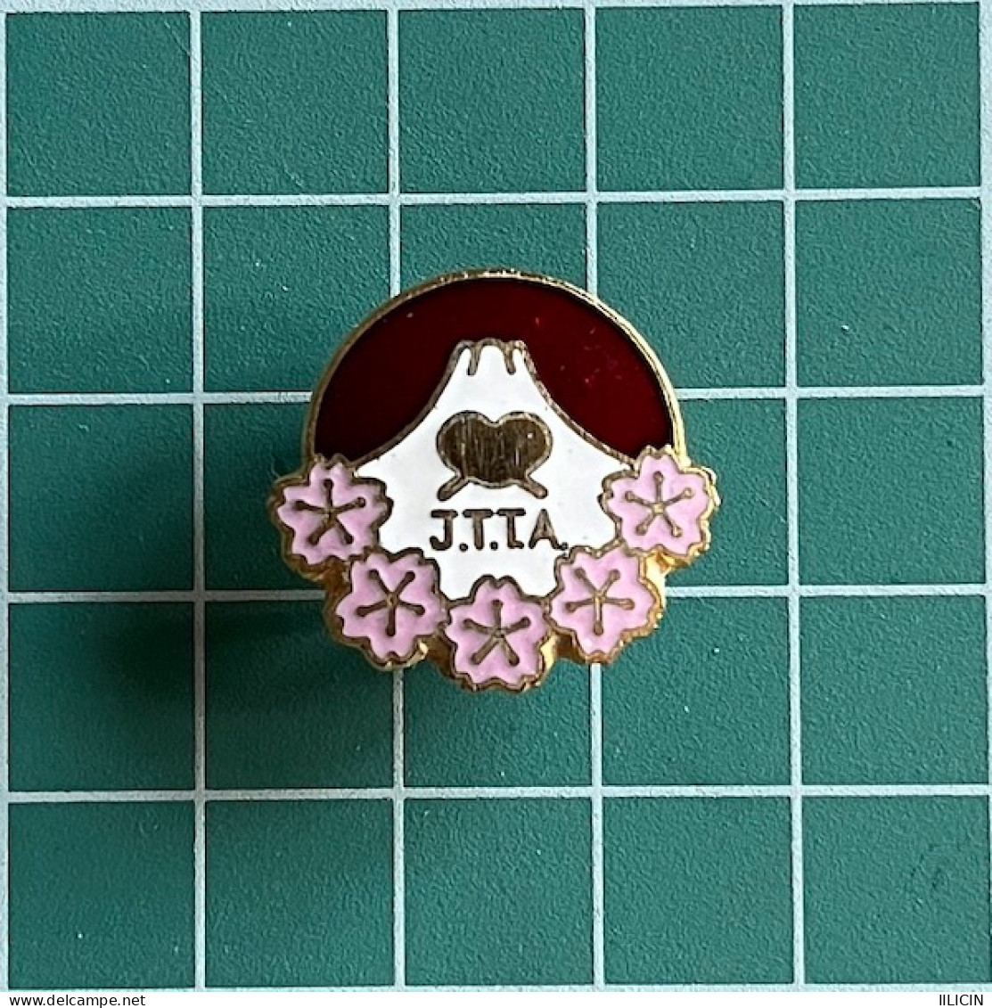 Badge Pin ZN013097 - Table Tennis (Ping Pong) Japan JTTA Association Federation Union - Table Tennis