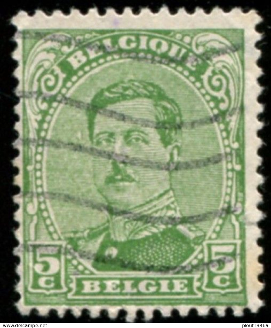 COB  137A -V61 (o) Griffe Verte Et Trou Blanc à Gauche De L'œil - 1901-1930