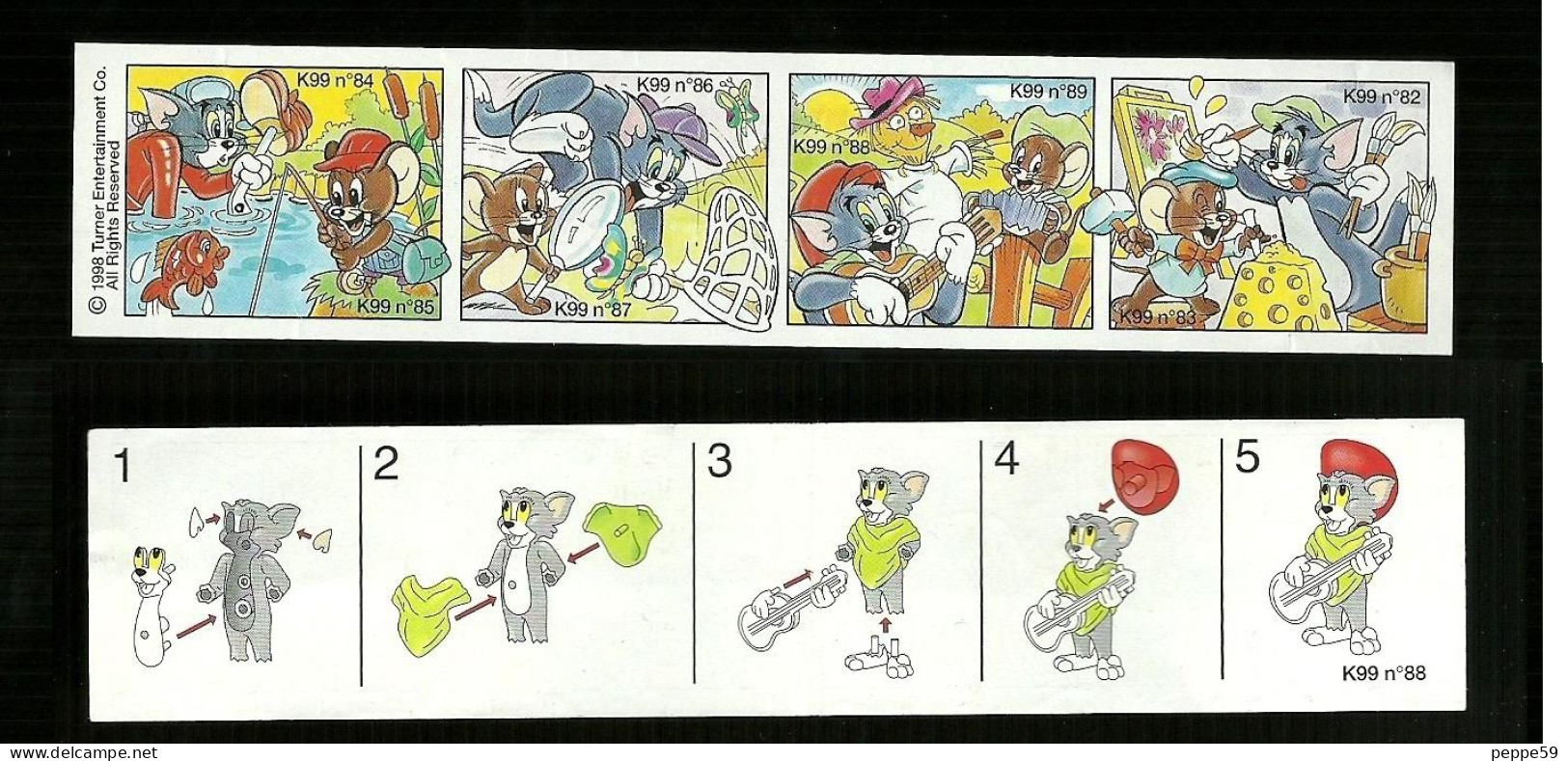 Kinder Ferrero BPZ - Cartina  K 99 - 88 - Tom E Jerry - Notes