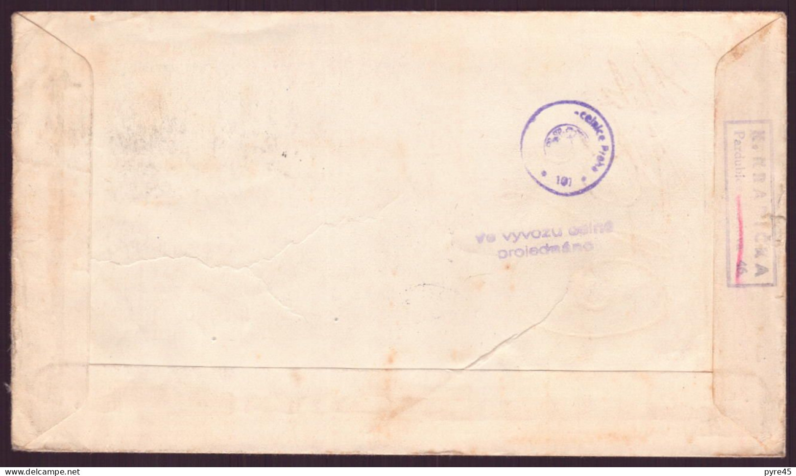 Tchécoslovaquie, Enveloppe Du 27 Novembre 1952 Pour Ainay Le Vieil - Sonstige & Ohne Zuordnung