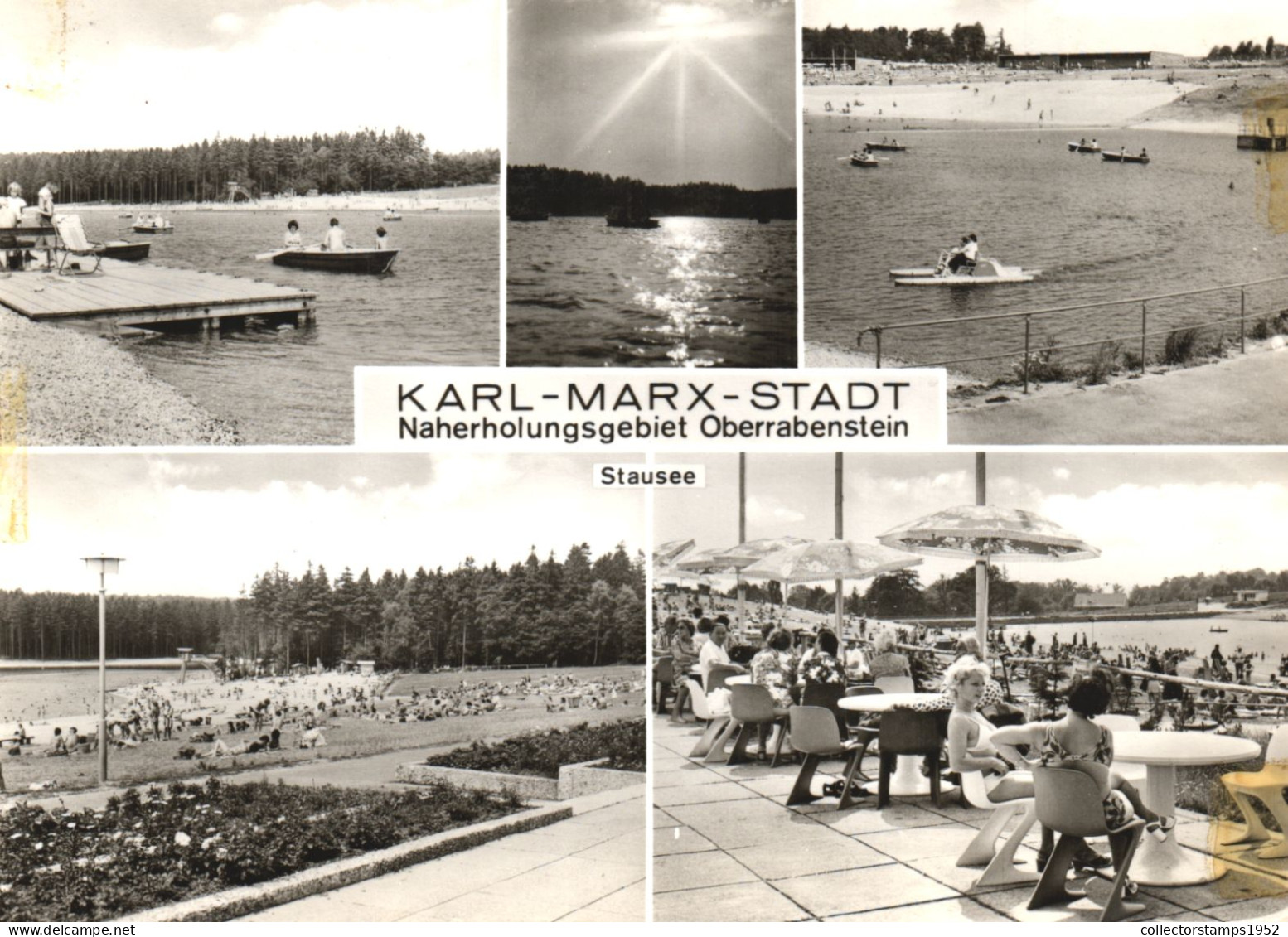 CHEMNITZ, KARL MARX STADT, MULTIPLE VIEWS, BOATS, PORT, PEDAL BOAT, BEACH, TERRACE, GERMANY - Chemnitz (Karl-Marx-Stadt 1953-1990)
