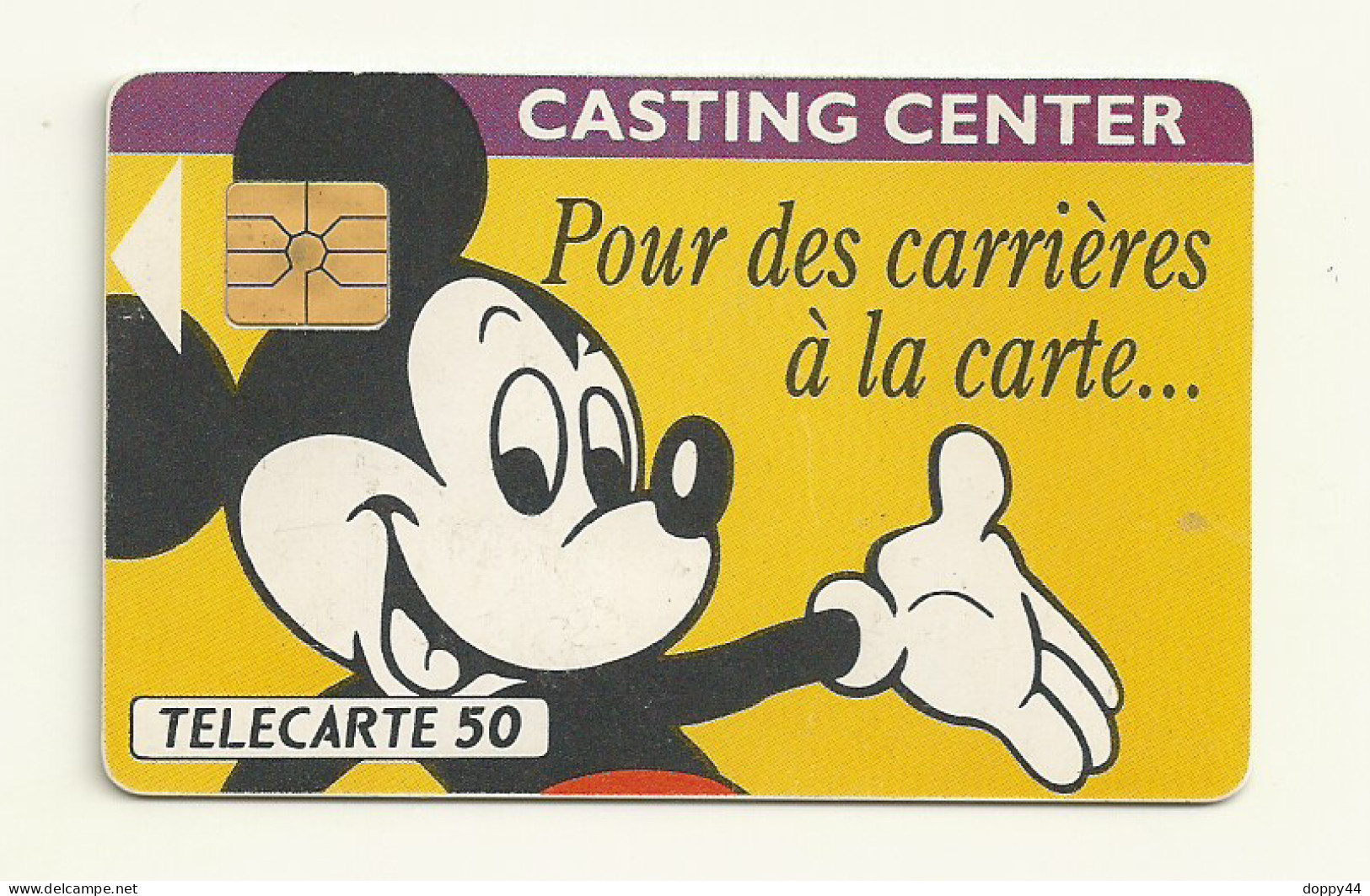TELECARTE RECRUTEMENT EURODISNEY ANNEE 1991.TTB - Disney