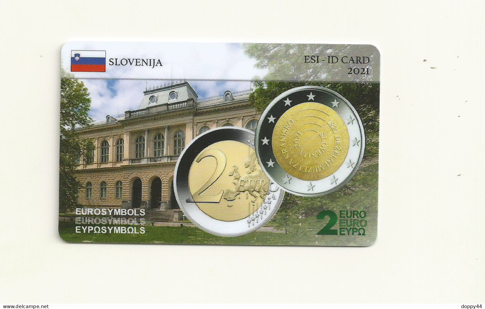 CARTE DE COLLECTION SANS CARTE SLOVENIE EMISE  PAR EUROSYMBOLS INSTITUTE  ESI ID CARD MILLESIME 2021. - Eslovenia