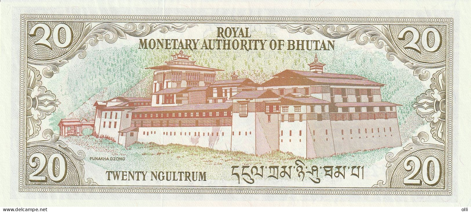 BHUTAN 20 NGULTRUM  1986   P-16  UNC - Bhoutan