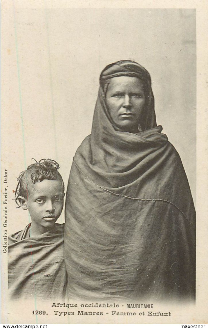 MAURITANIE  Types Maures - Femme Et Enfant - Mauritanie