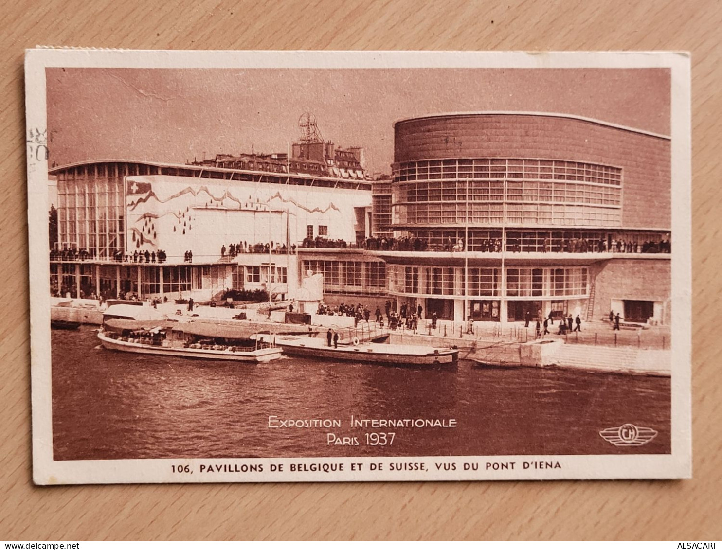 Paris Exposition Internationale 1937 , Pavillon De  Belgique Et Suisse , Cachet Et Flamme, Rare - Expositions