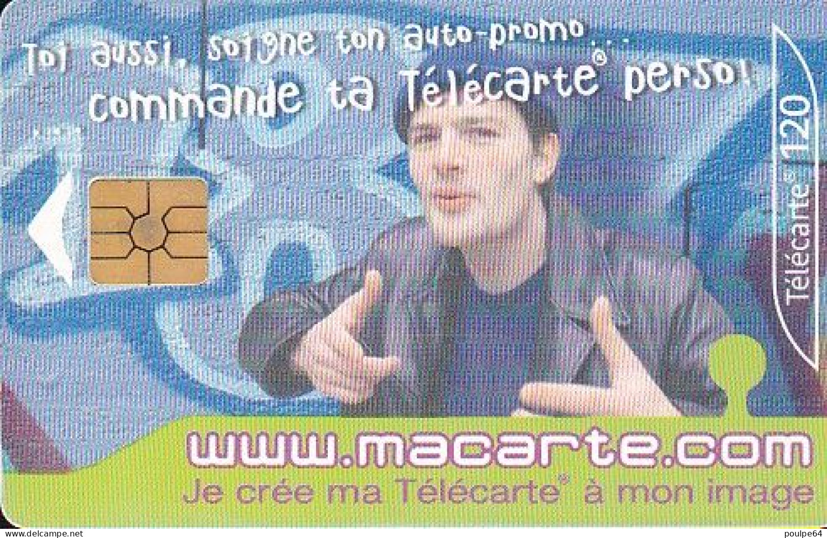 F1180  10/2001 - MACARTE.COM " Auto-promo " - 120 GEM2 - 2001