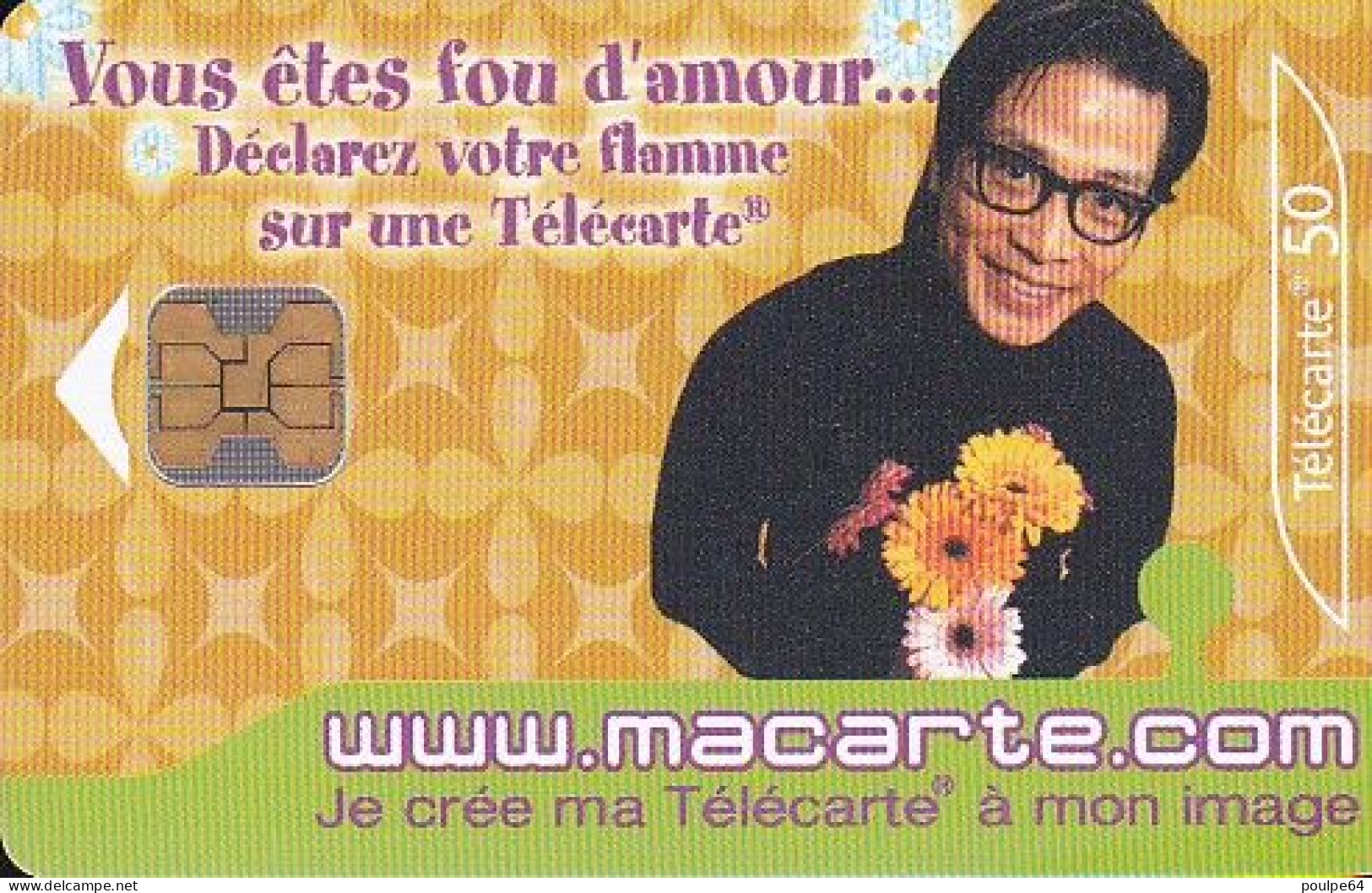 F1181B  10/2001 - MACARTE.COM " Fou D'amour " - 50 OB2 - 2001