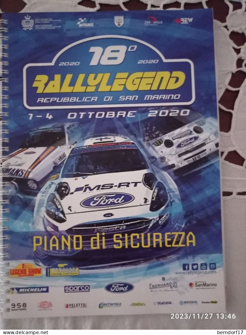 SAN MARINO RALLYLEGEND 2020 - 18° - PIANO DI SICUREZZA - Car Racing - F1