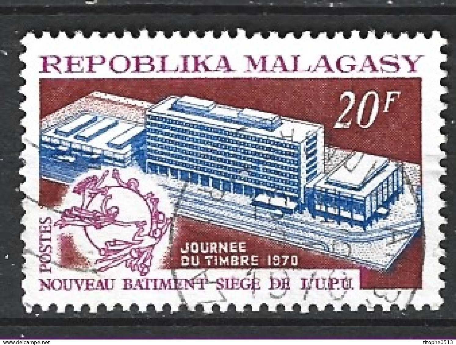 MADAGASCAR. N°474 De 1970 Oblitéré. UPU. - UPU (Union Postale Universelle)