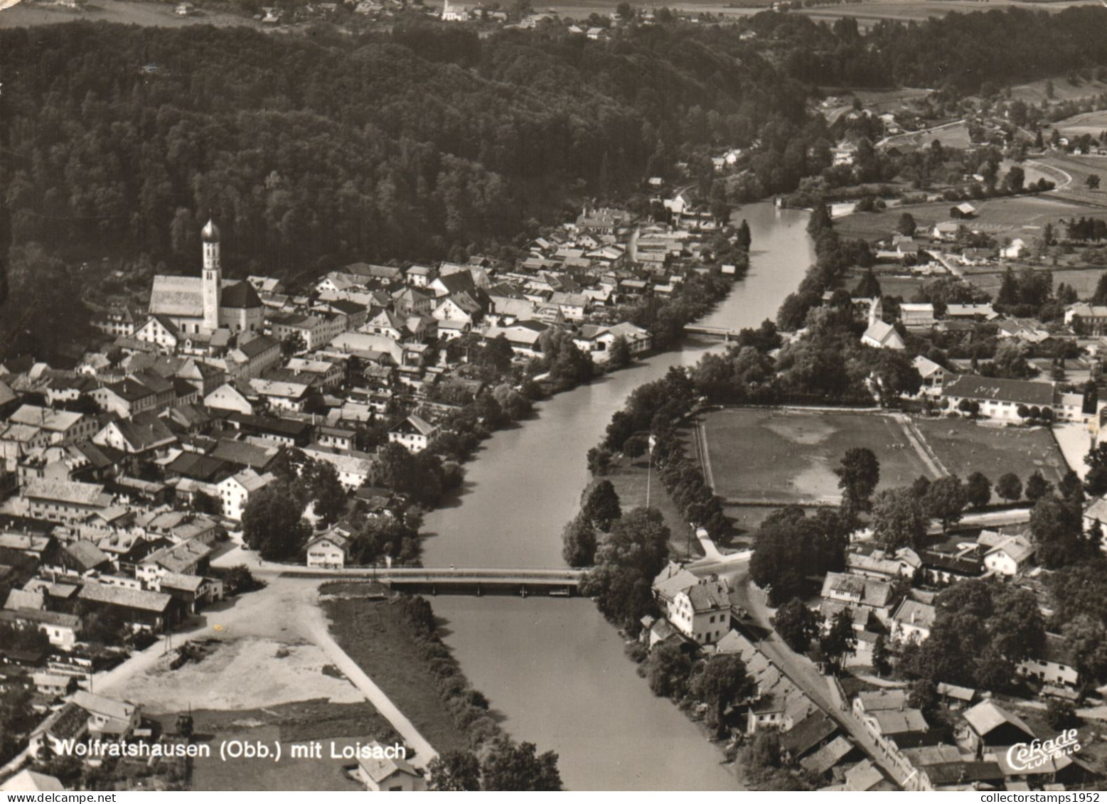 WOLFRATSHAUSEN, ARCHITECTURE, CHURCH, BRIDGE, PANORAMA, SIGNED, GERMANY - Wolfratshausen