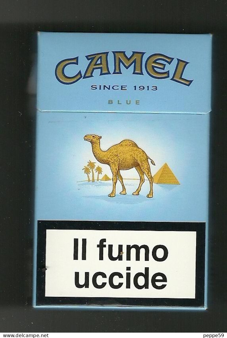 Tabacco Pacchetto Di Sigarette Italia - Camel Blue 1 Da 20 Pezzi - Vuoto - Estuches Para Cigarrillos (vacios)