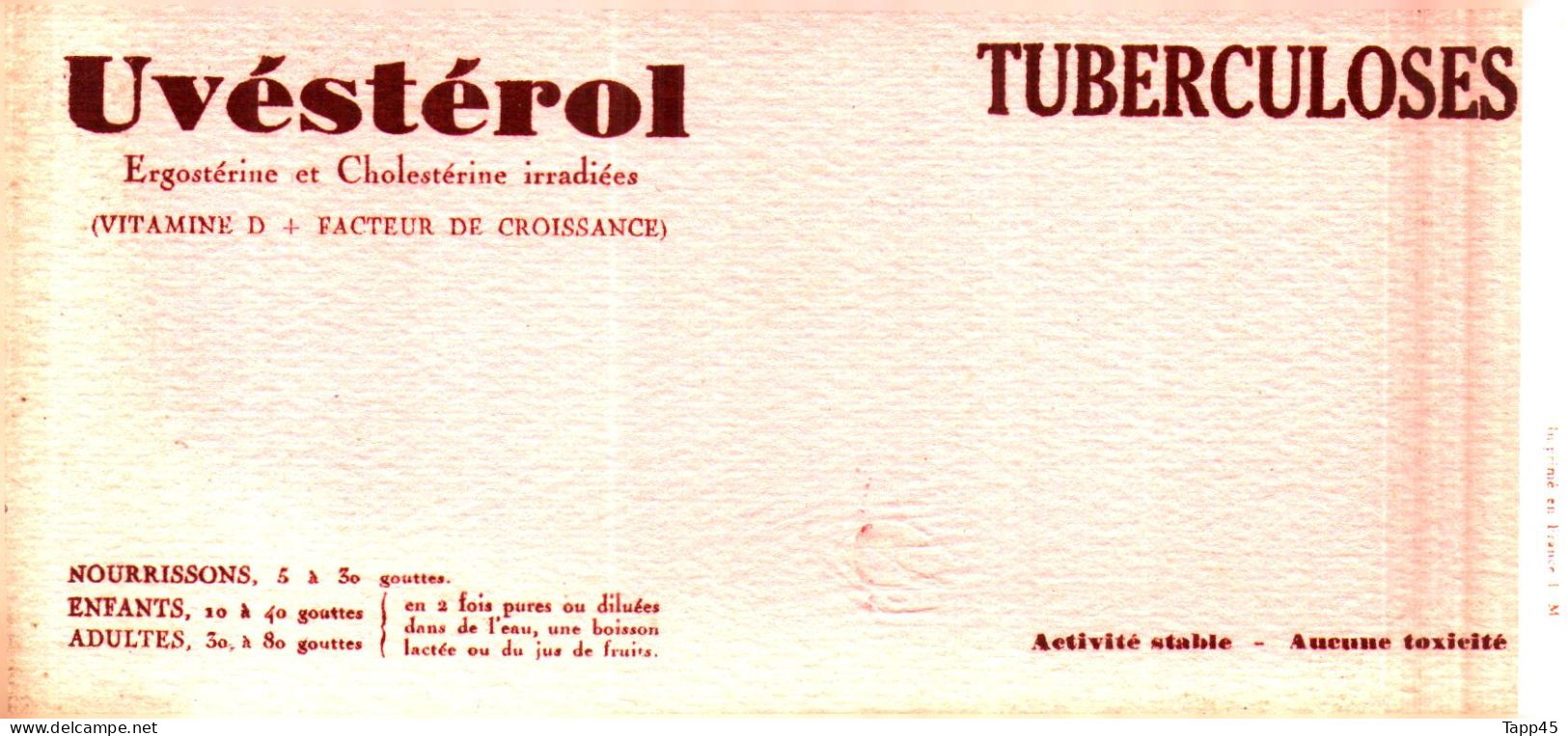 Lab U  > Buvard >Très Vieux >Laboratoire > Uvéstérol >  (N= 1) >  Réf: 1/12/2023 - Produits Pharmaceutiques