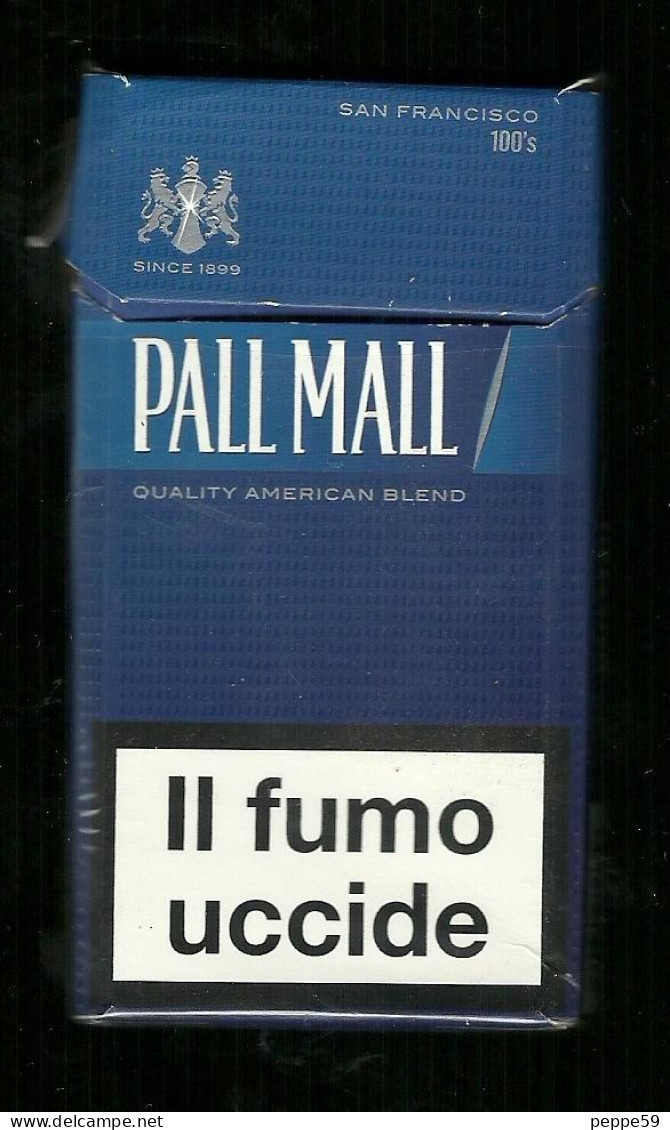 Tabacco Pacchetto Di Sigarette Italia - Pall Mall San Francisco 100's N.03 Da 20 Pezzi - Vuoto - Empty Cigarettes Boxes