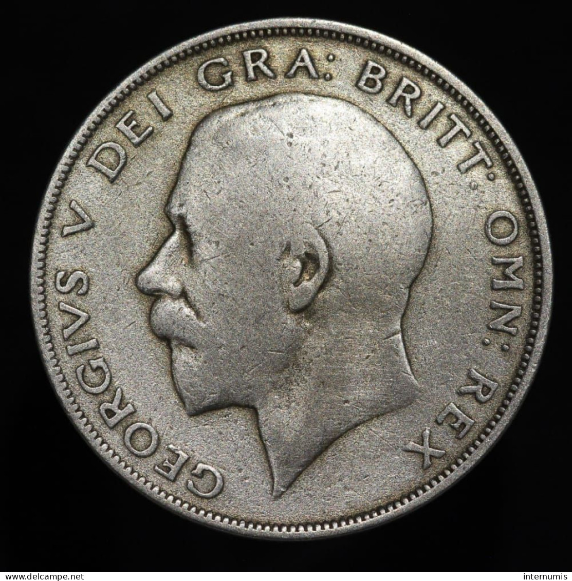 Grande-Bretagne / United Kingdom, George V, 1/2 Crown, 1921, Argent (Silver), TB+ (VF), KM#818.1a - K. 1/2 Crown