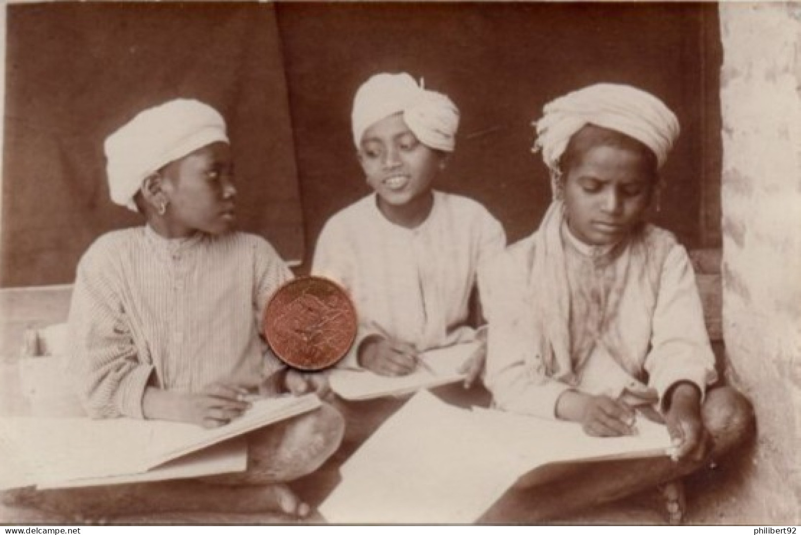 Afrique Du Nord. Trois Jeunes Garçons. Ecoliers. Three Young Boys. Pupils. - Enfants