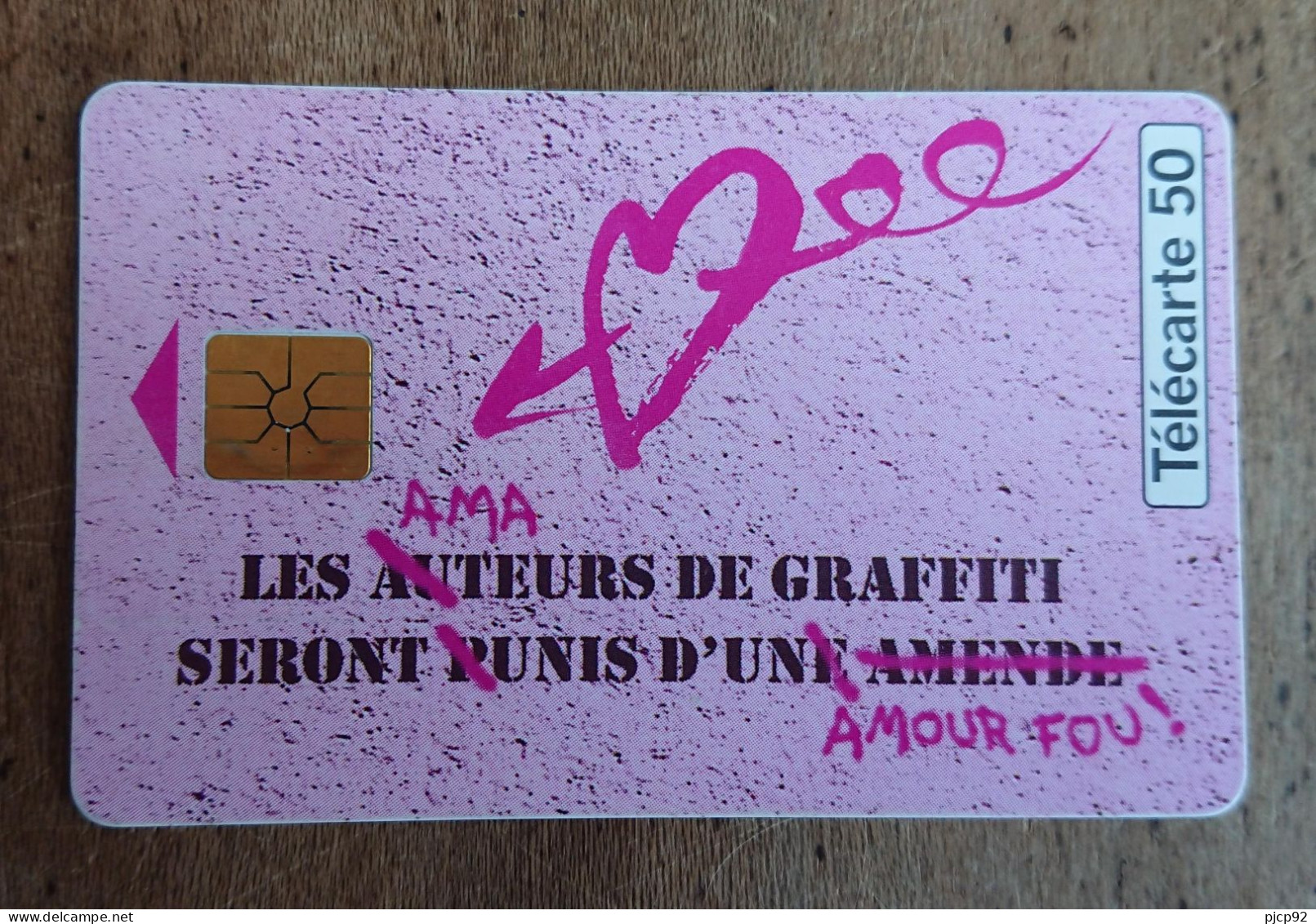France -  1995 - Télécarte 50 Unités - Parfum GRAFFITI - 1995