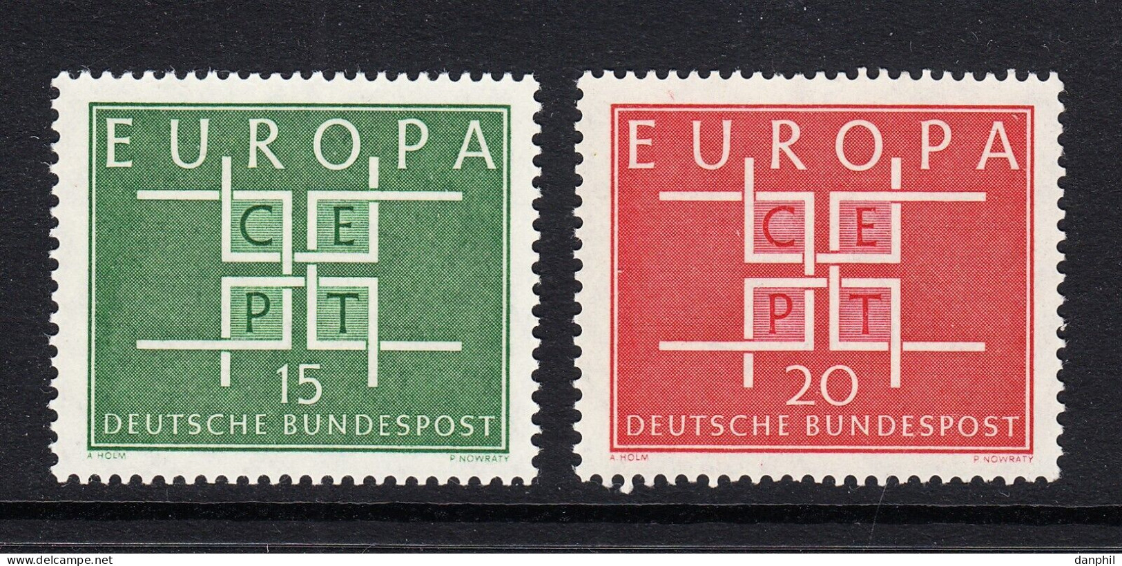 Germany 1963 Europa CEPT (**)  Mi 406-07 - €0,50; Y&T 278-79 - €0,60 - 1963