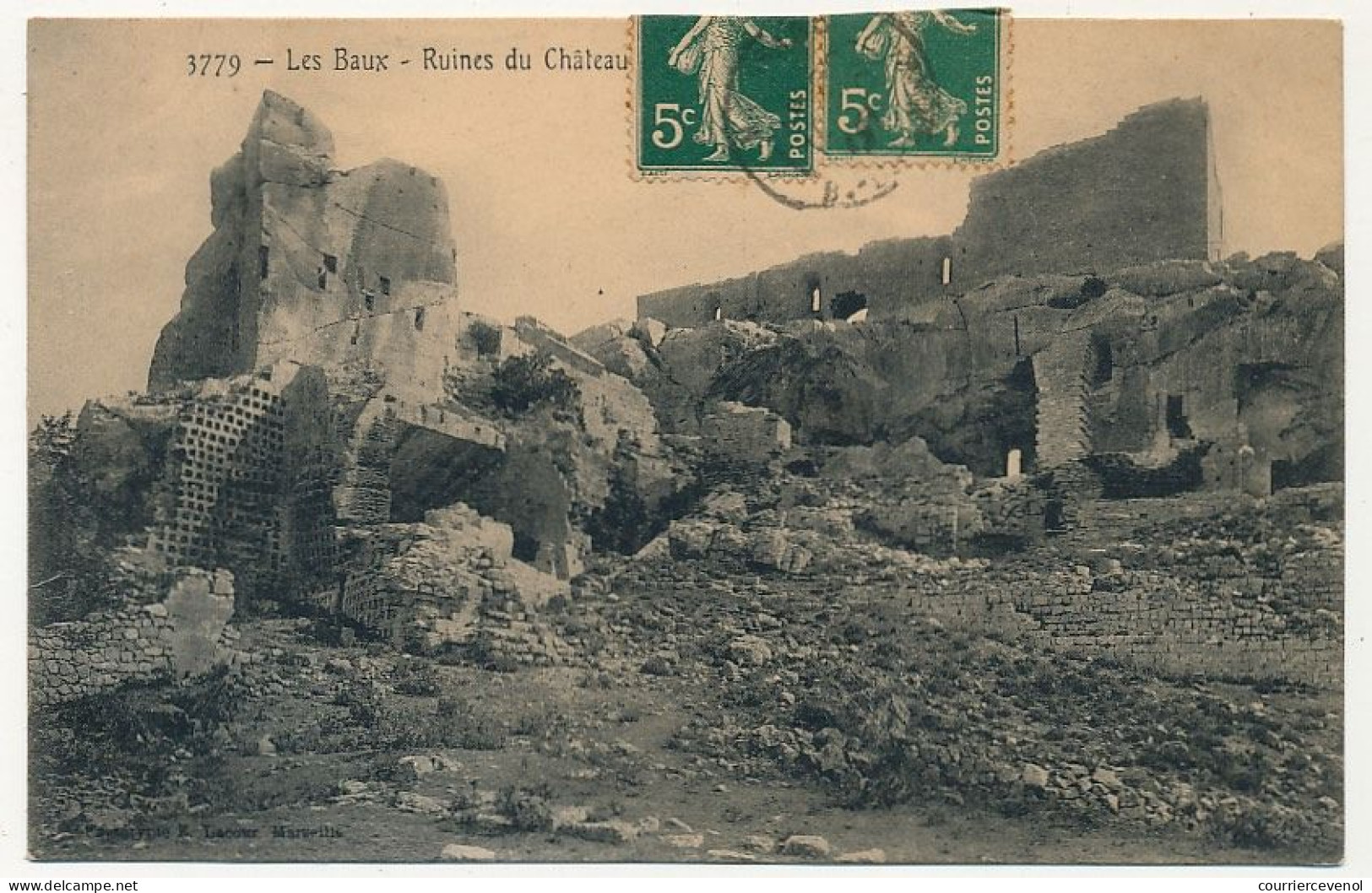 5 CPA - Les BAUX... (B Du R) - Ruines Château, Vue Générale, Entrée Par La Poterne, "Les Baux", Les Ruines Du Château - Les-Baux-de-Provence