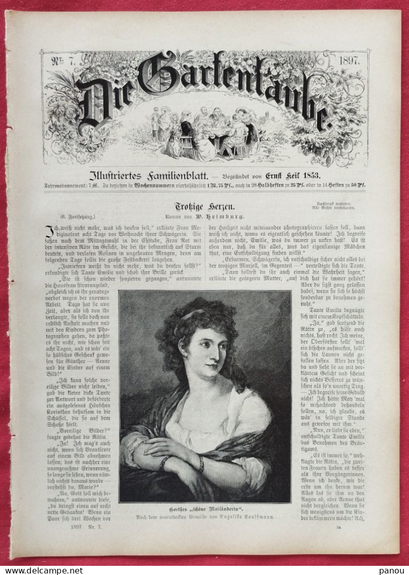 DIE GARTENLAUBE 1897 Nr 7. WASHINGTON USA. KARNEVAL CARNIVAL CARNAVAL - Autres & Non Classés