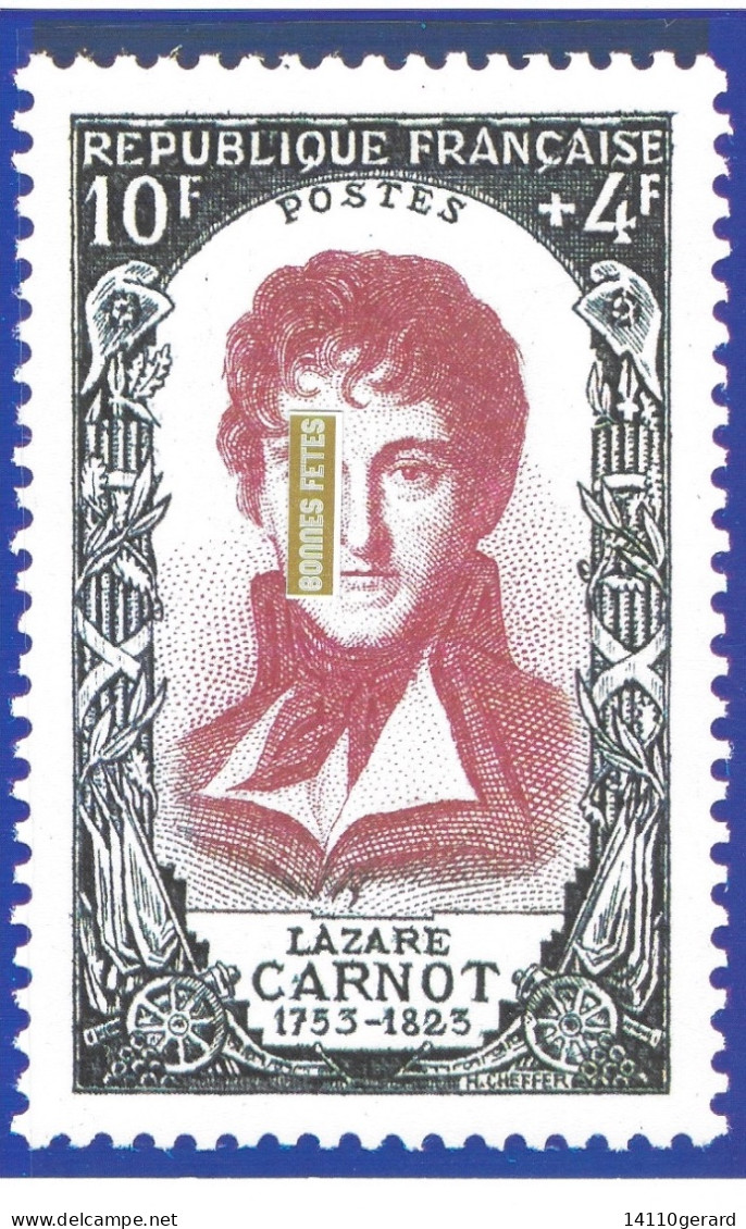 Musée De La Poste - Représentation Timbre. LAZARE CARNOT.   1753/1823 - Timbres (représentations)