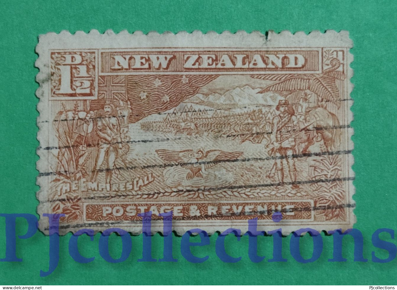 S766- NUOVA ZEALNDA - NEW ZEALAND 1901 BOER WAR CONTINGENT 1 1/2d USATO - USED - Oblitérés