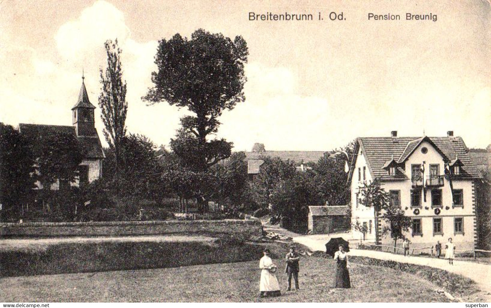 BREITENBRUNN In ODENWALD : PENSION BREUNIG - 1910 - '920 (am775) - Odenwald