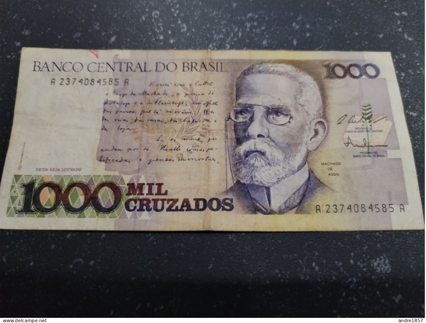 BRESIL - Billet De 1000 Cruzados - Brésil