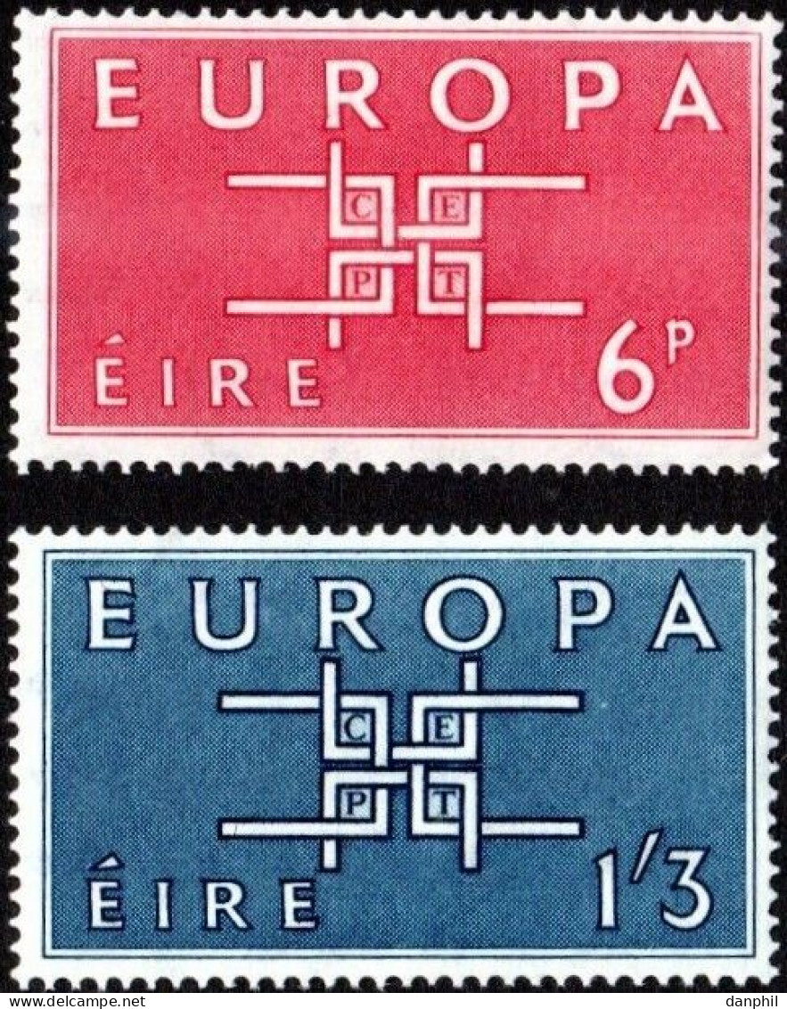 Ireland 1963 Europa CEPT (**) Mi 159-160 - M€8; Y&T 159-60 - €10,- - 1963