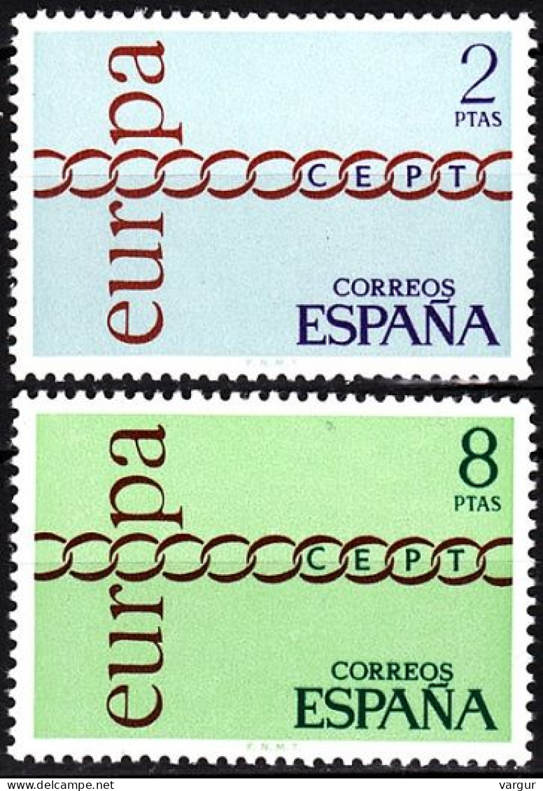 SPAIN 1971 EUROPA. Complete Set, MNH - 1971