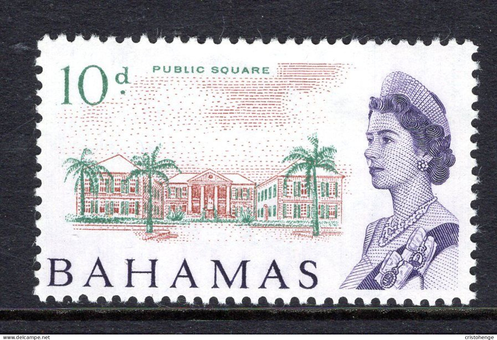 Bahamas 1965 Pictorials - 10d Public Square HM (SG 255) - 1963-1973 Ministerial Government