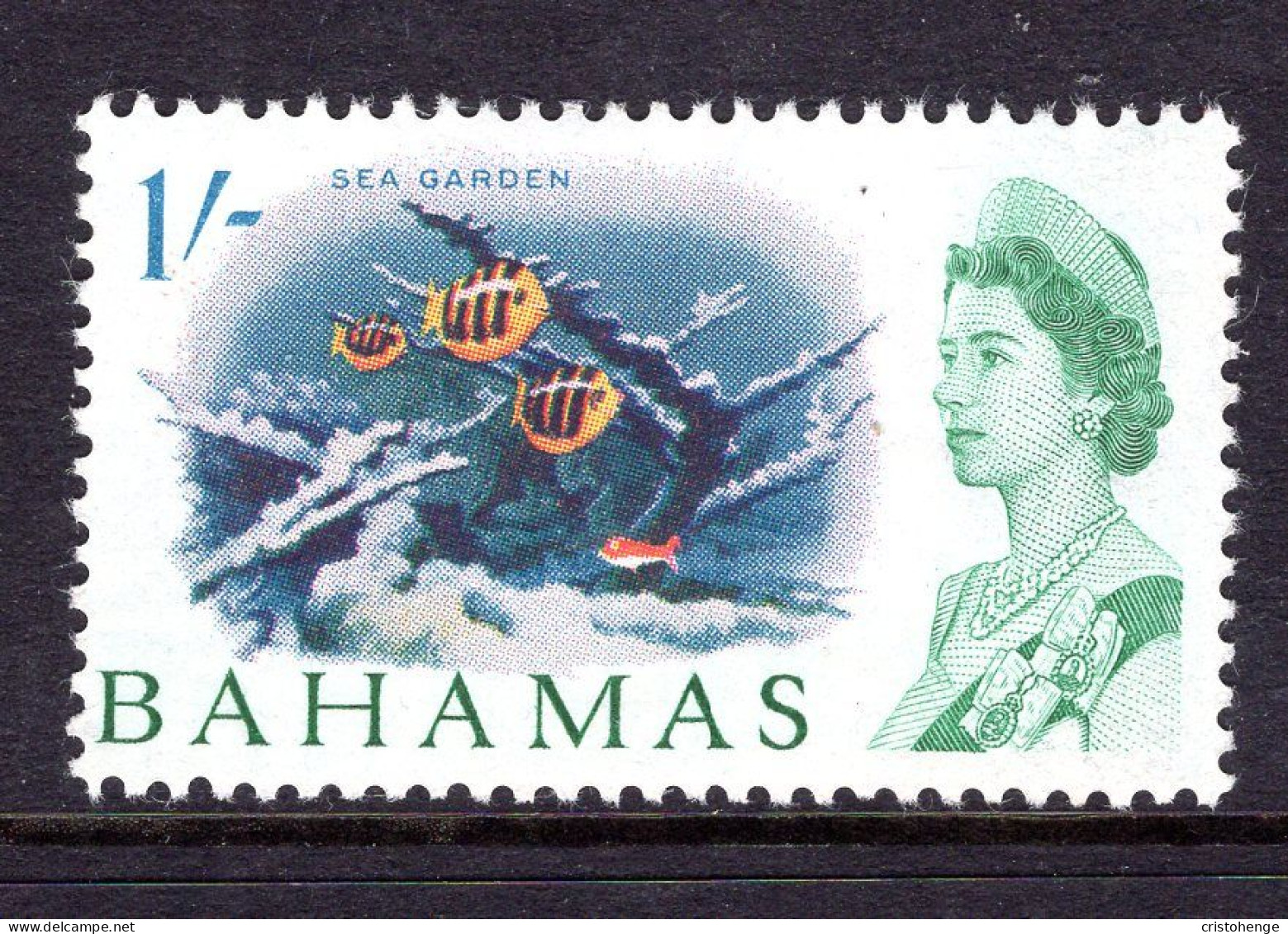 Bahamas 1965 Pictorials - 1/- Sea Gardens HM (SG 256a) - 1963-1973 Ministerial Government