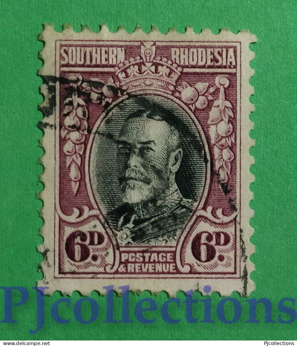 S768- SOUTHERN RHODESIA 1931 KING GEORGE V 6d USATO - USED - Southern Rhodesia (...-1964)