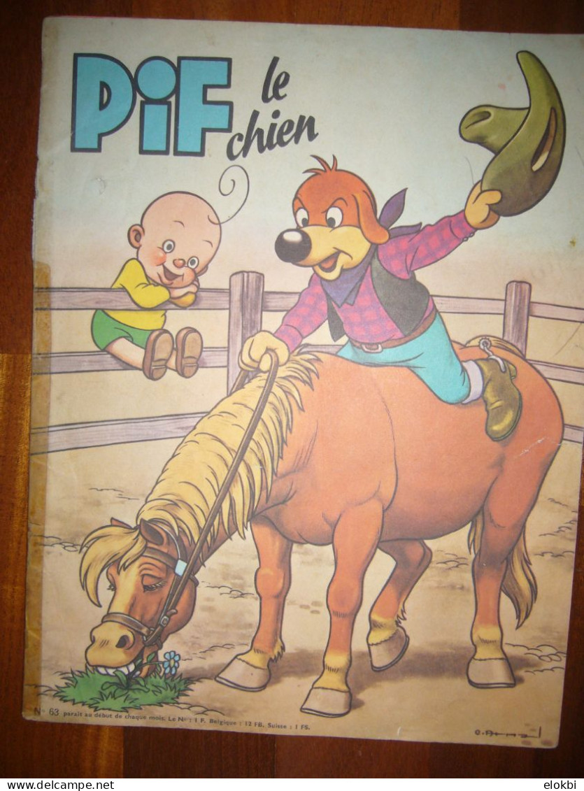 Les Aventures De Pif Le Chien N°63 (3ème Série) De Mai 1963 - Pif - Autres