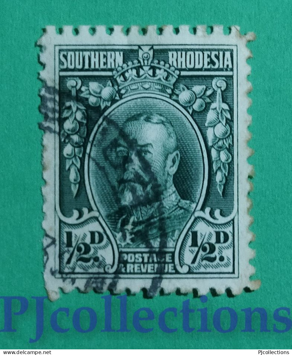 S770- SOUTHERN RHODESIA 1931 KING GEORGE V 1/2d USATO - USED - Southern Rhodesia (...-1964)