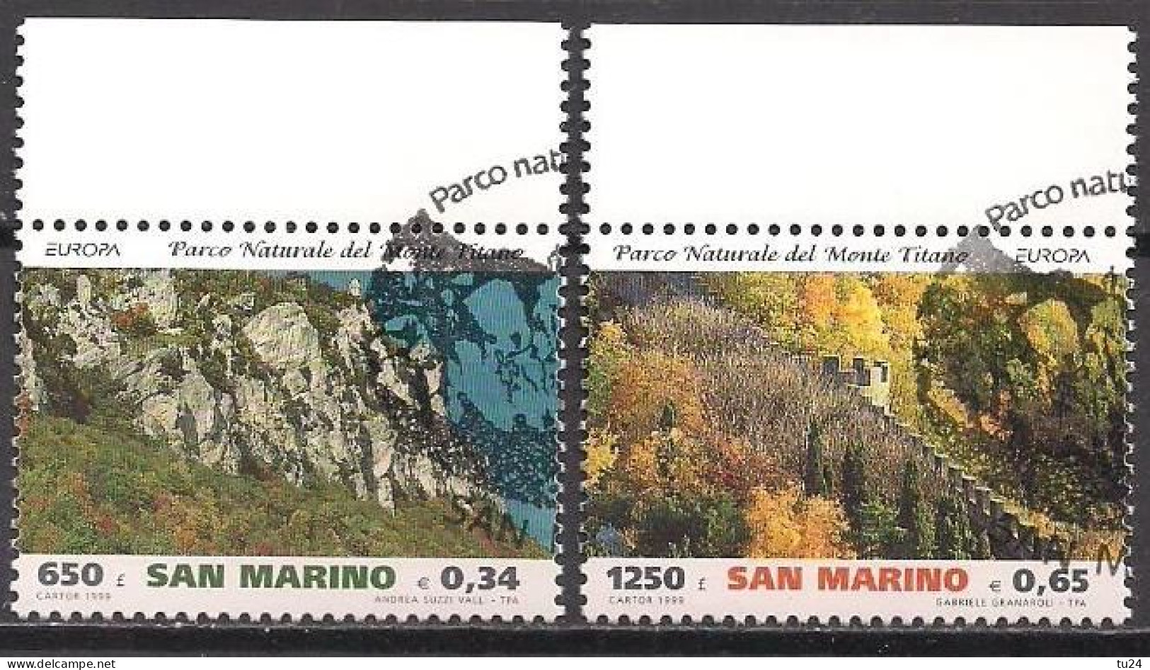 San Marino  (1999)  Mi.Nr.  1832 + 1833  Gest. / Used  (8ff03)  EUROPA - Usati