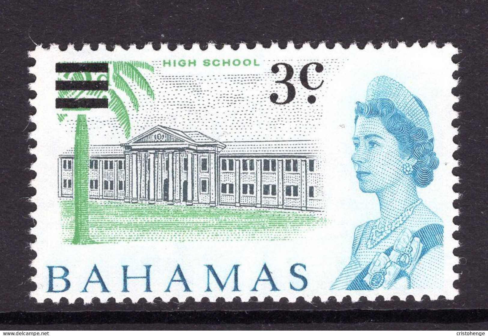 Bahamas 1966 Decimal Currency Overprints - 3c On 2d High School HM (SG 275) - 1963-1973 Interne Autonomie