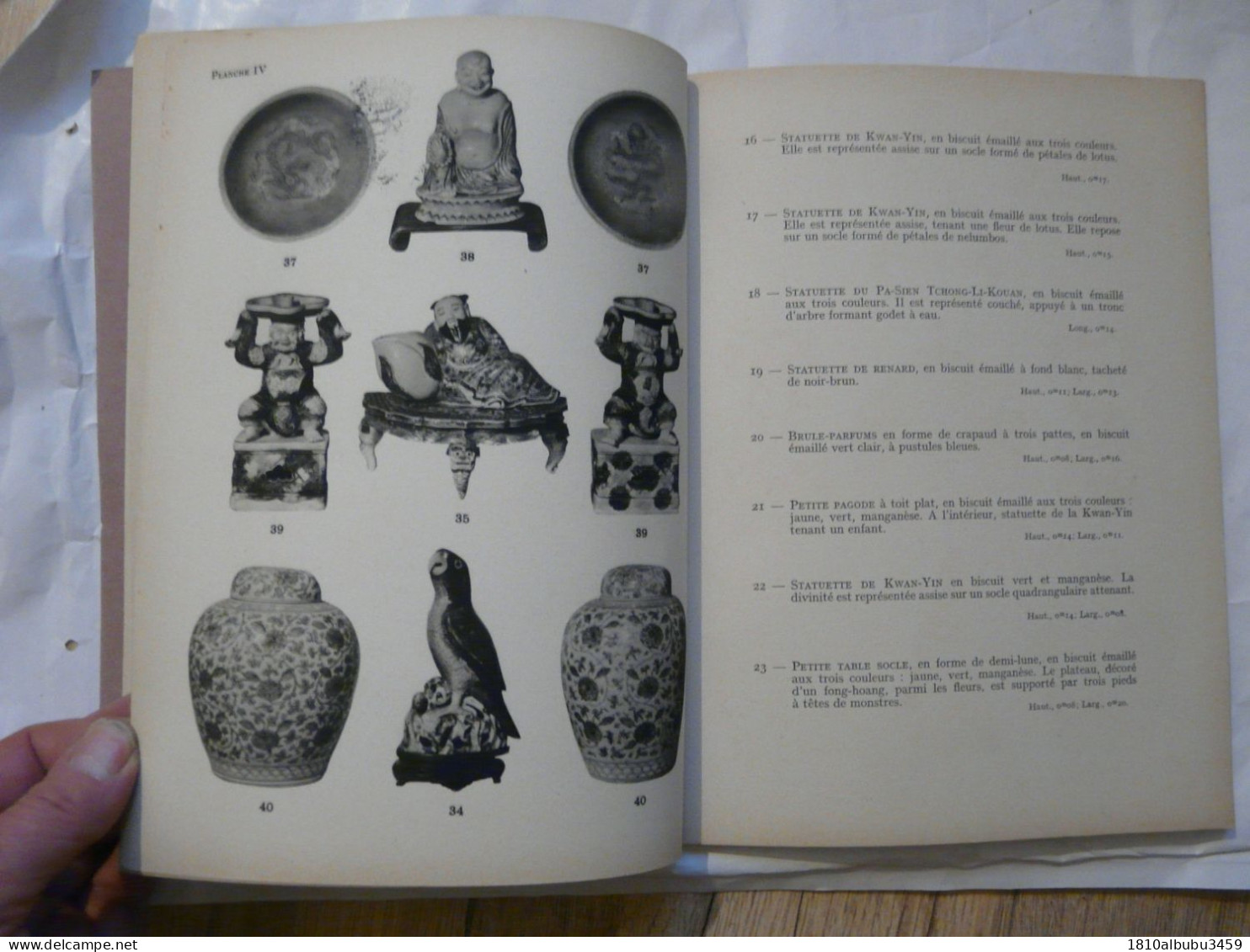 CATALOGUE DE VENTE : TABLEAUX - OBJETS D'ART D'EXTREME ORIENT - PARIS 1942 - Decoración De Interiores