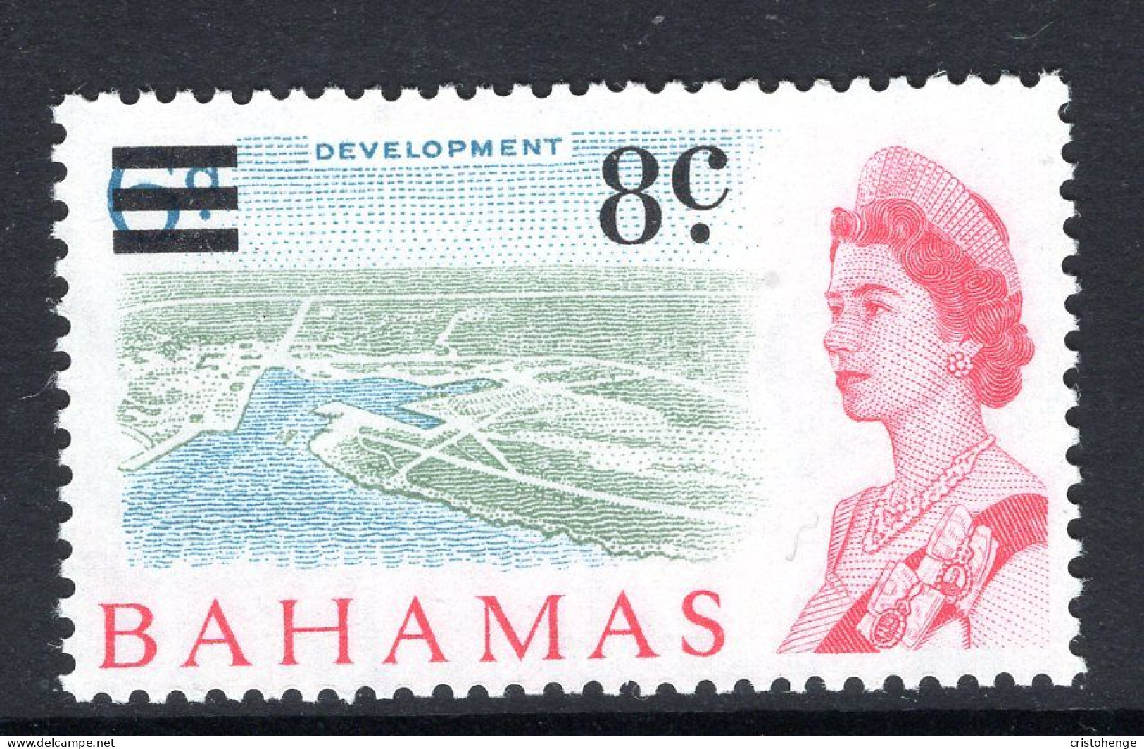 Bahamas 1966 Decimal Currency Overprints - 8c On 6d Development HM (SG 278) - 1963-1973 Autonomie Interne