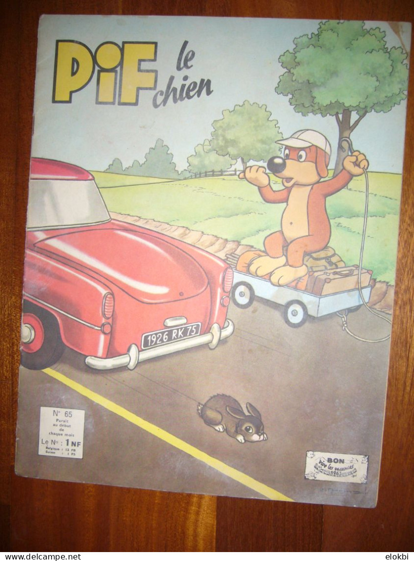 Les Aventures De Pif Le Chien N°65 (3ème Série) De Juillet 1963 - Pif - Autres