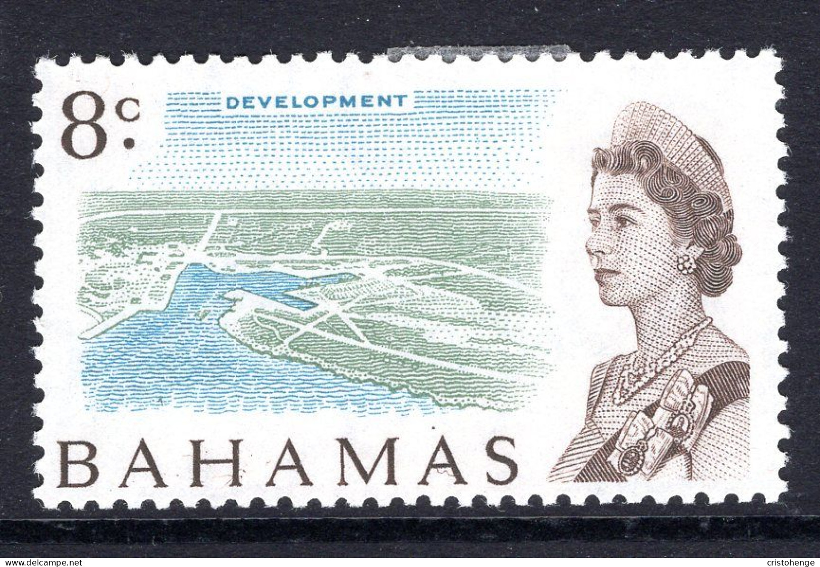 Bahamas 1967-71 Pictorials - Toned Paper - 8c Development HM (SG 300) - 1963-1973 Autonomía Interna
