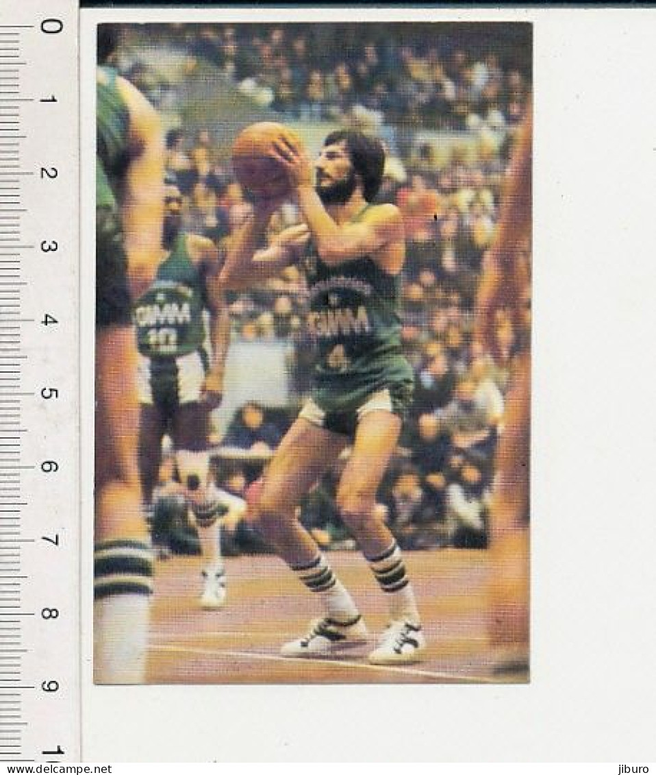 Image Basketball Championnat De France 1976 Alain Gilles Match Villeurbanne-Tours Publicité Gimm 169/5 - Otros & Sin Clasificación