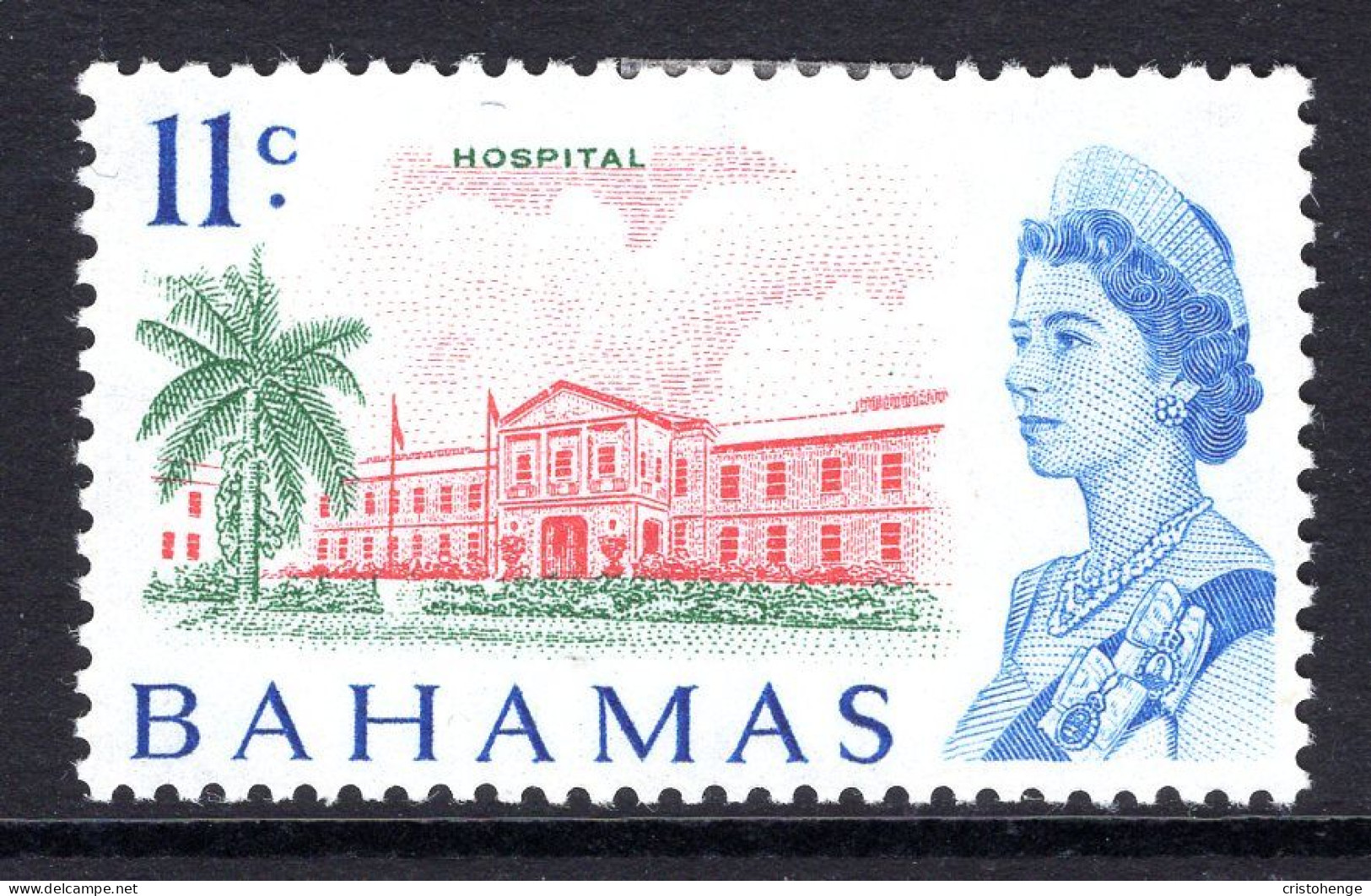 Bahamas 1967-71 Pictorials - Toned Paper - 11c Hospital HM (SG 302) - 1963-1973 Ministerial Government