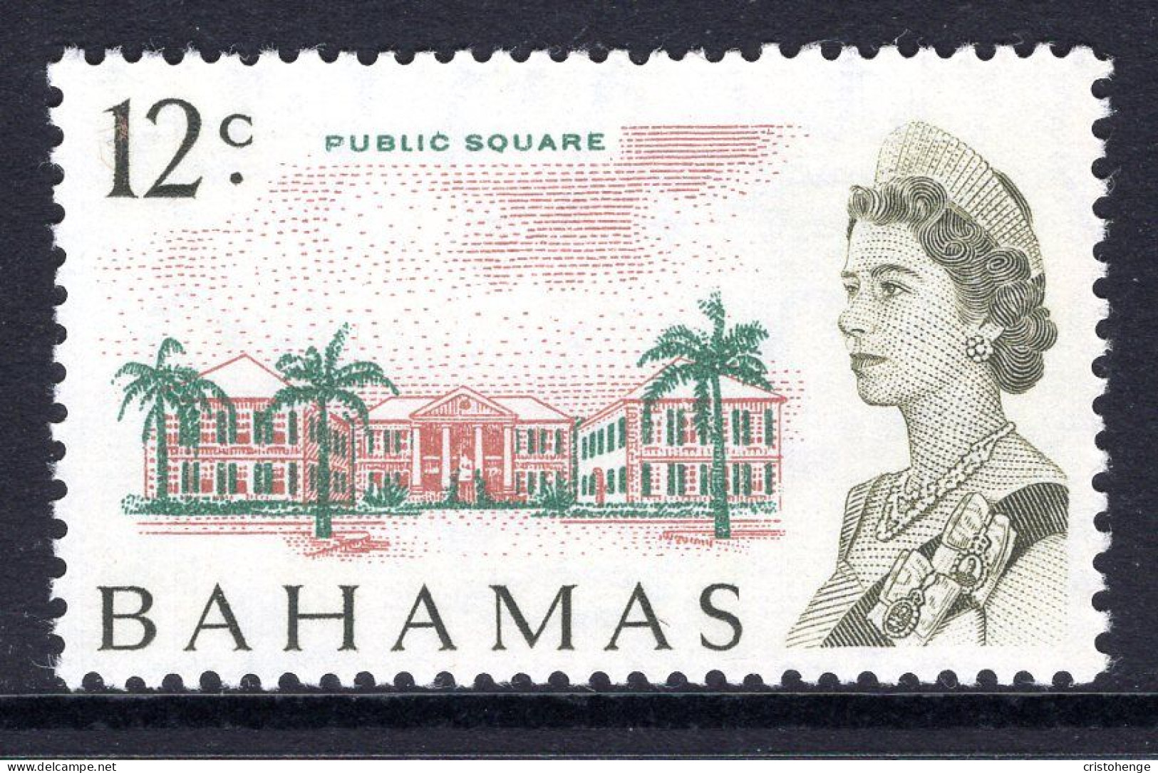 Bahamas 1967-71 Pictorials - Toned Paper - 12c Public Square MNH (SG 303) - 1963-1973 Autonomia Interna