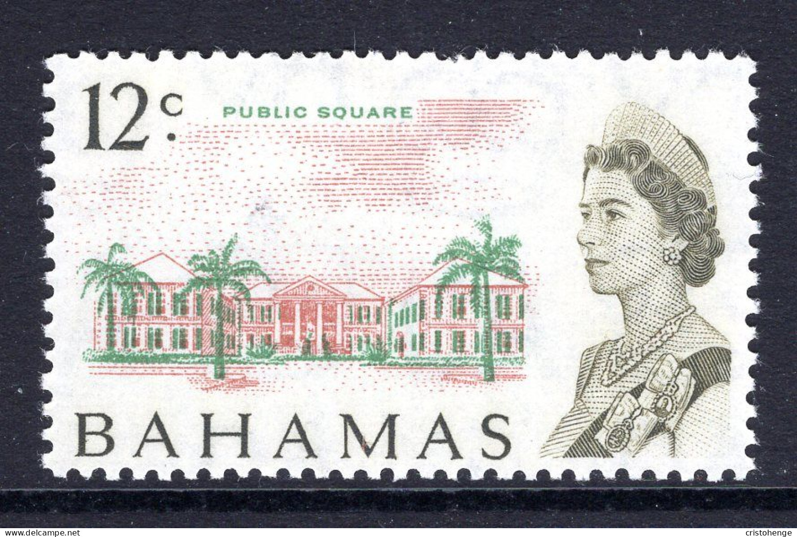 Bahamas 1967-71 Pictorials - Toned Paper - 12c Public Square HM (SG 303) - 1963-1973 Ministerial Government