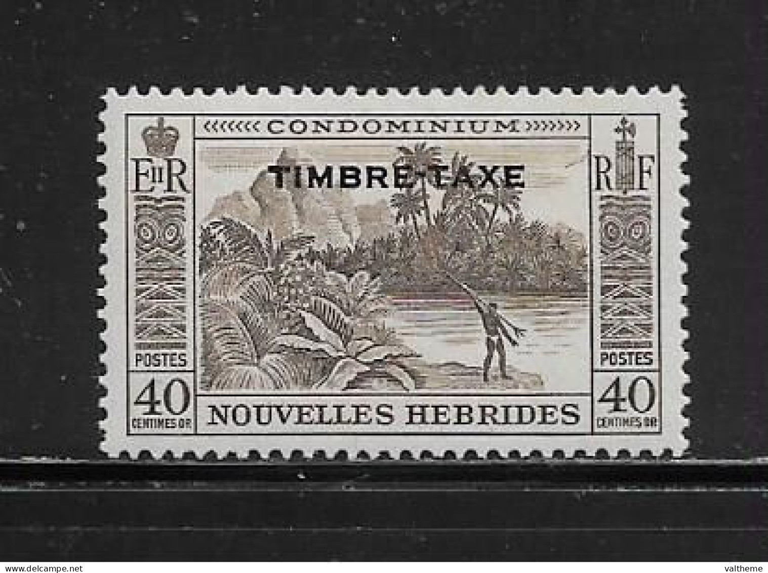 NOUVELLES HEBRIDES  ( DIV - 274 )  1957   N° YVERT ET TELLIER  N°  39     N* - Postage Due