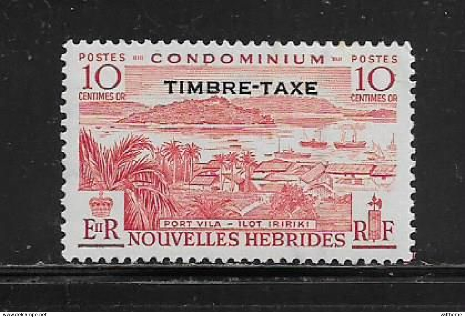 NOUVELLES HEBRIDES  ( DIV - 276 )  1957   N° YVERT ET TELLIER  N°  37     N* - Timbres-taxe