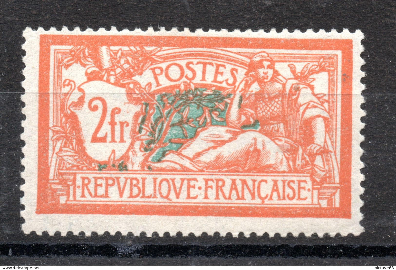 FRANCE / N° 145 2fr ORANGE ET VERT BLEU MERSON  NEUF * - 1900-27 Merson