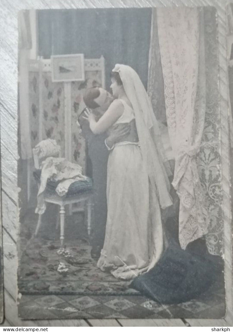 Série De 5 Cartes  Postales "NUIT DE NOCES" - Noces