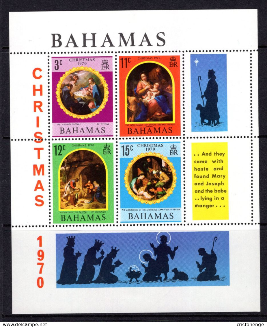 Bahamas 1970 Christmas MS VLHM (SG MS358) - 1963-1973 Autonomía Interna